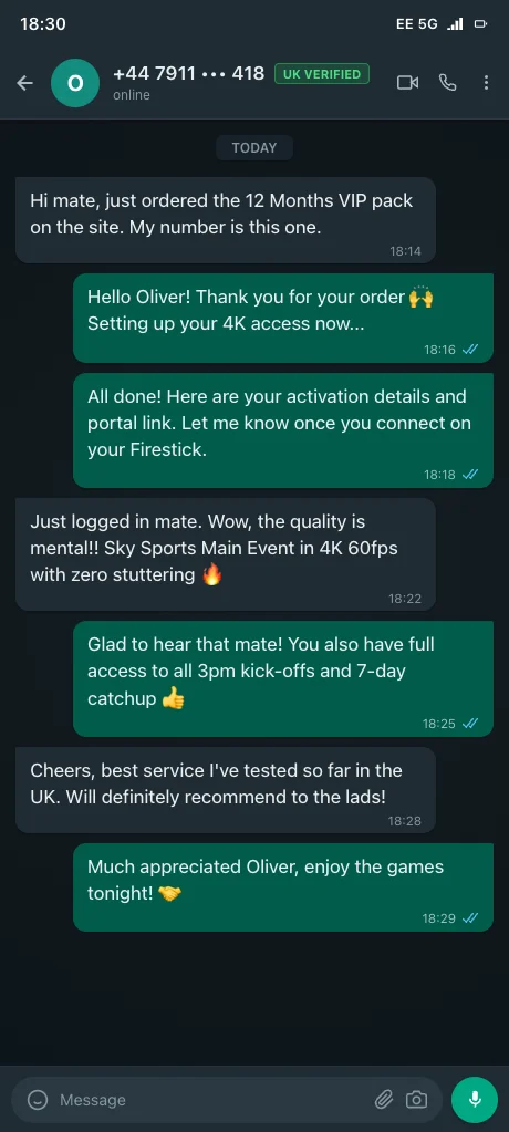 Verified customer review screenshot 1
