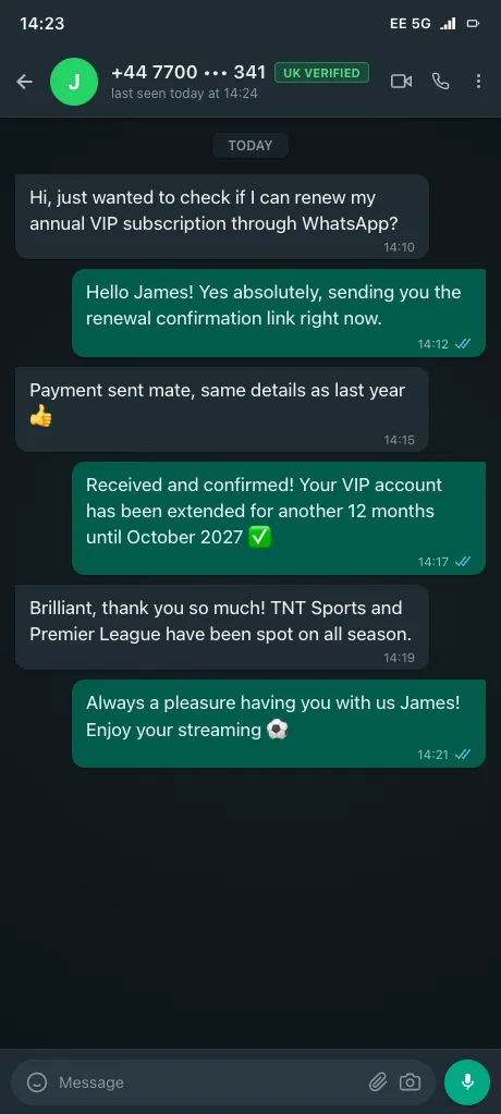 Verified customer review screenshot 2