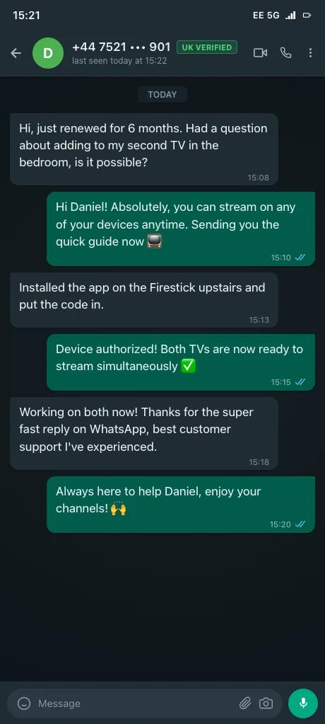 Verified customer review screenshot 8